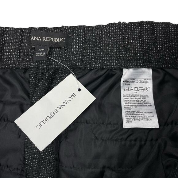 NWT BANANA REPUBLIC Hayden Tapered-Fit Pull-On Dolphin Hem Ankle Pant Sz Small - Picture 4 of 6